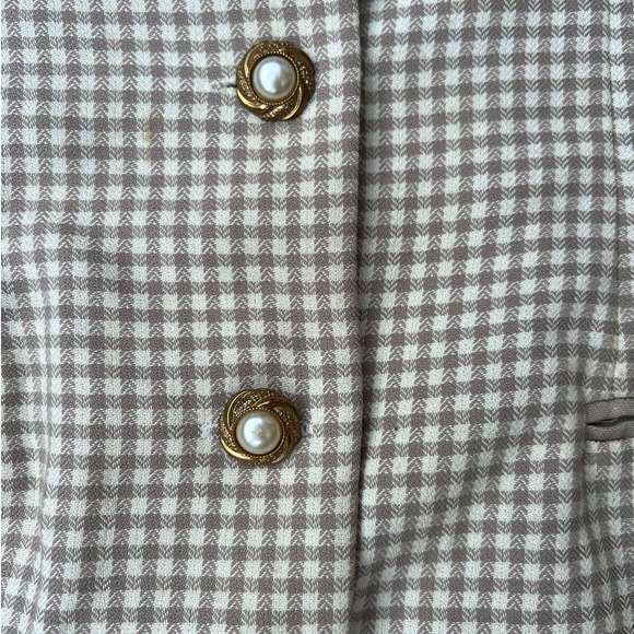 Vintage Danny And Nicole New York Womans Dress 8 Chic Button Knee Length Gold‎ - Picture 3 of 9